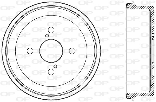 OPEN PARTS Тормозной барабан BAD9053.10